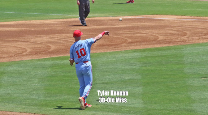 Seattle Mariners 2020 MLB Draft, 4th Round, 107th overall pick: Tyler Keenan 3B-Ole Miss