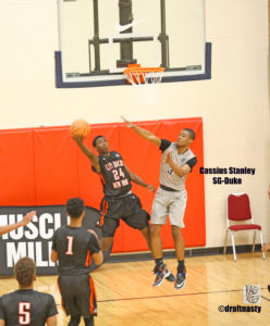 Cassius Stanley goes for blocked shot in the 2016 Nike EBYL.