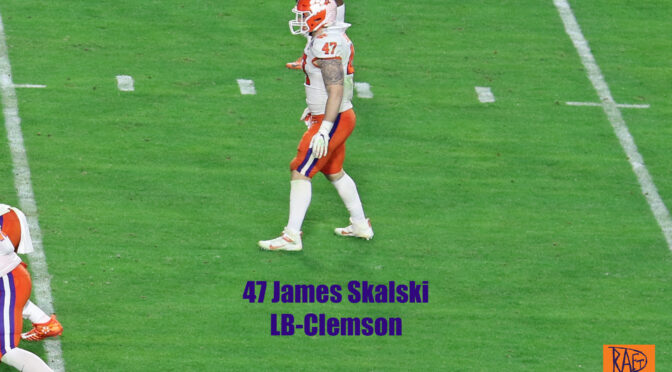 2021 NFL Draft Preview: James Skalski 6’0 235 LB-Senior Clemson