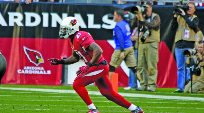 Patrick Peterson going in motion with the Cardinals