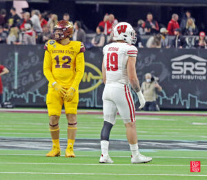 Nick Herbig walked out over Arizona State's tight end Conyers in the 2021 Las Vegas Bowl
