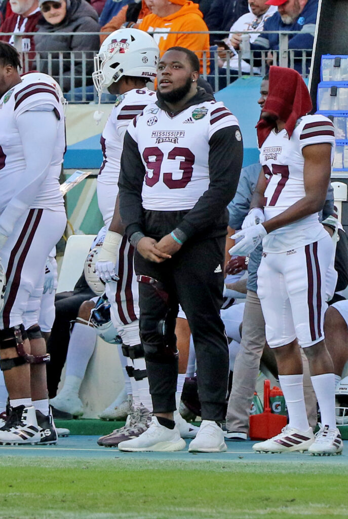 Former Mississippi State DL Cameron Young was selected by the Seattle Seahawks in the fourth round