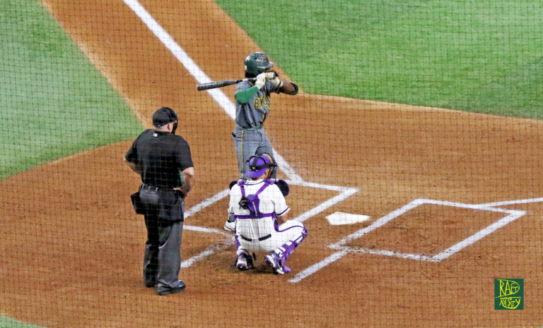Former Baylor and TCU 2B Tre Richardson at the plate