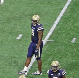 The New England Patriots selected former Georgia Tech defensive end Keion White in the second round.